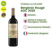 Weinbescheibung La Salagre AOP Bergerac Rouge 2020 trocken