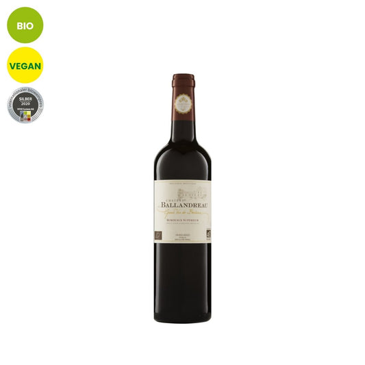 Bordeaux Supérieur AOP Rouge - trocken 2019 | Château du Ballandreau | bio & vegan Château du Ballandreau | Frankreich | Bordeaux