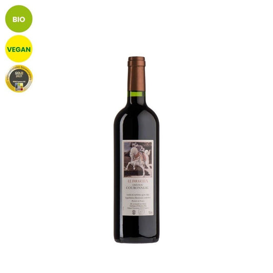 Merlot | Le Fougueux de Couronneau SSA | 2019 trocken | bio & vegan Château Couronneau | Bordeaux | Frankreich