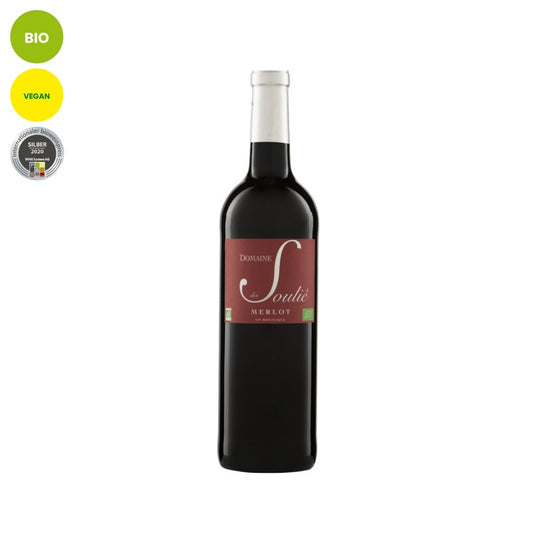 Merlot Barrique | Domaine des Soulié - trocken 2019 | IGP | Biowein | Veganer Wein Domaine des Soulié | Monts de la Grage