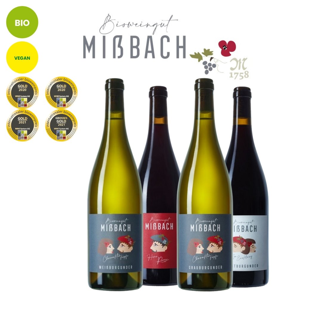 Probierpaket | Weingut Mißbach | 4 x 0,75 l Weingut Mißbach